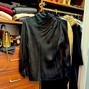 Vintage 100% Silk Paisley Blouse